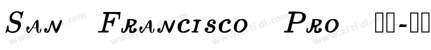 San Francisco Pro 字体字体转换